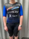Concap cycling Jersey short sleeves pro blue
