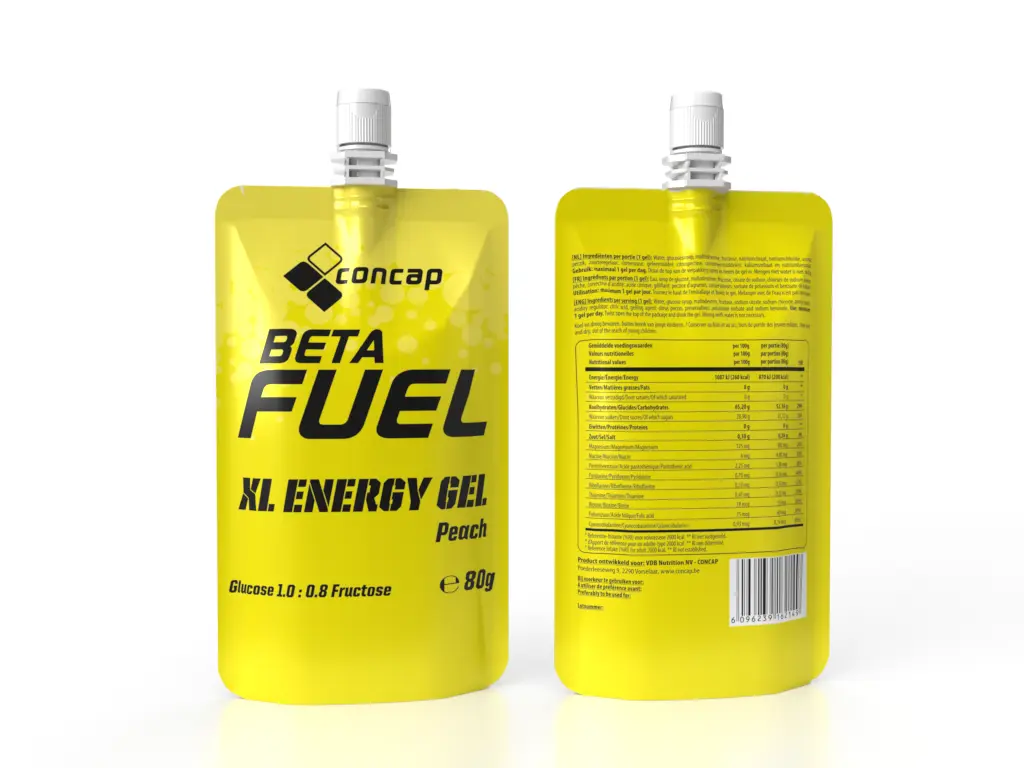 Concap energiegel extra peach 80g beta fuel