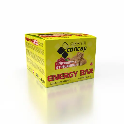 Concap energy bar cranberry & strawberry